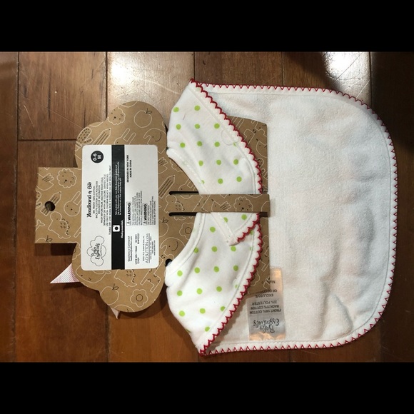 Baby Essentials 2-Piece First Christmas Tree Bib and Headband Bow Set - Picture 2 of 2